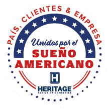 Un logotipo que dice: País, Clientes & Empresa: Unidos por el Sueño Americano